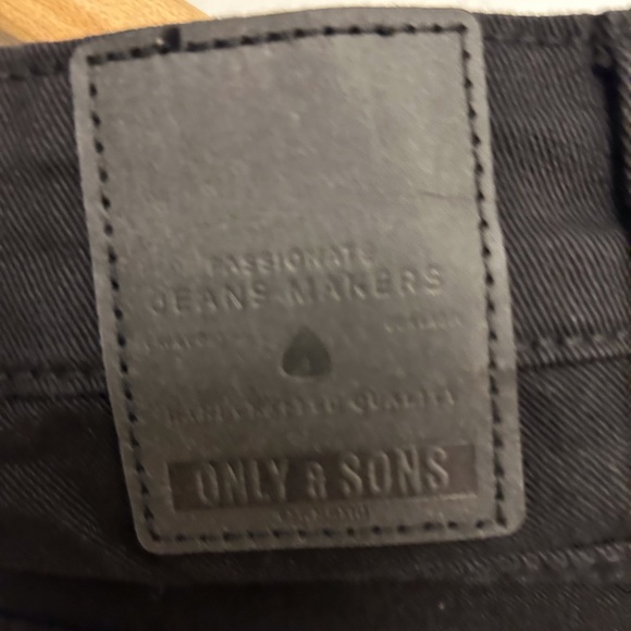 Only & Sons men’s skinny Jean in black distressed NWT - Picture 6 of 9